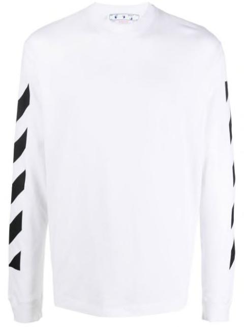 Diag-print T-shirt by OFF-WHITE