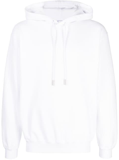 Diag-print cotton hoodie by OFF-WHITE