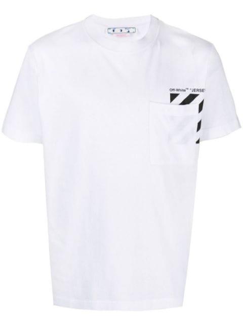 Diag-stripe cotton T-shirt by OFF-WHITE
