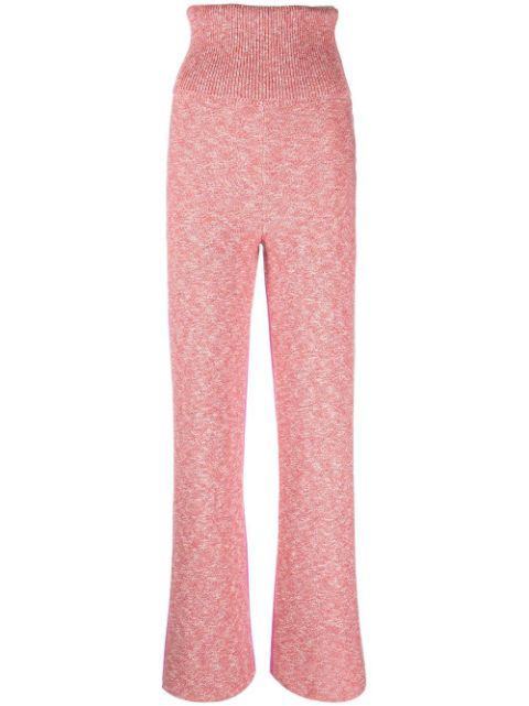 Diag-stripe knit trousers by OFF-WHITE