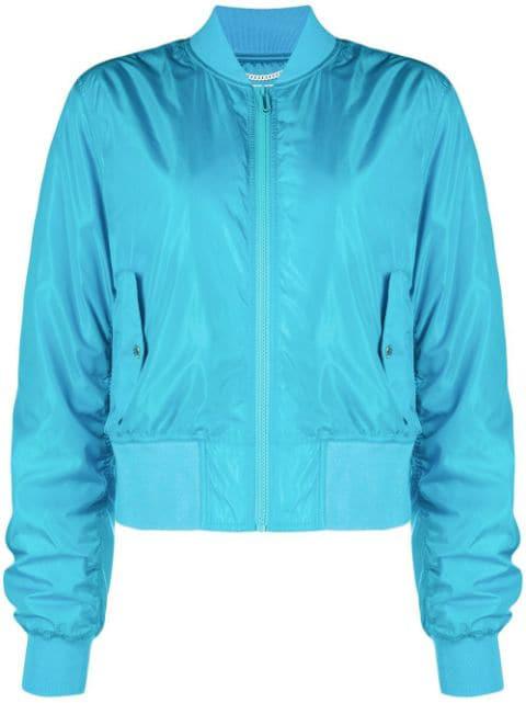 Diag-stripe print bomber jacket by OFF-WHITE