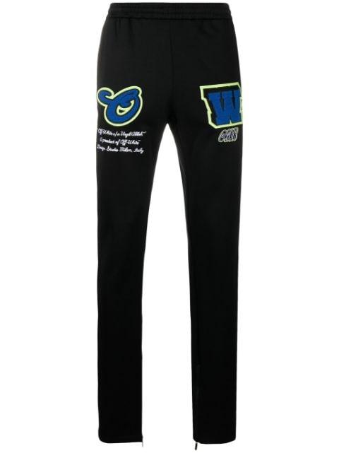 Diag-stripe track pants by OFF-WHITE