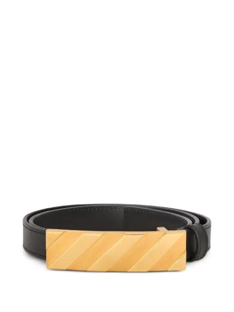 Diagonal metal-buckle belt by OFF-WHITE