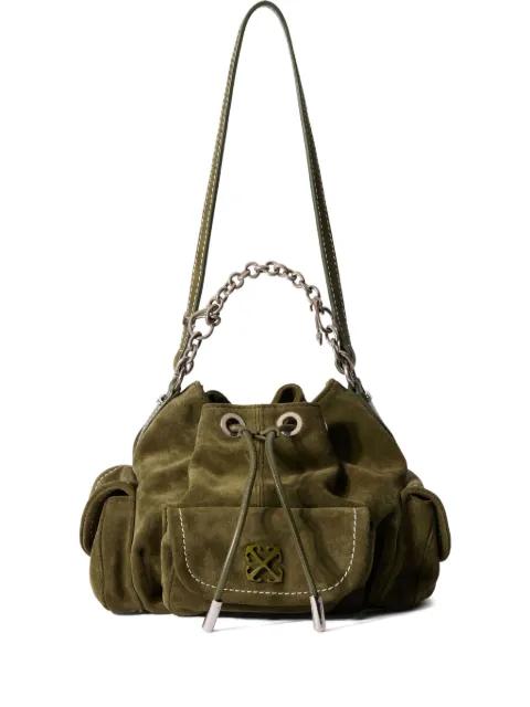 Dumbo.B chain suede bucket bag by OFF-WHITE