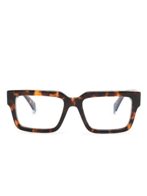 tortoiseshell-effect square-frame glasses by OFF-WHITE EYEWEAR