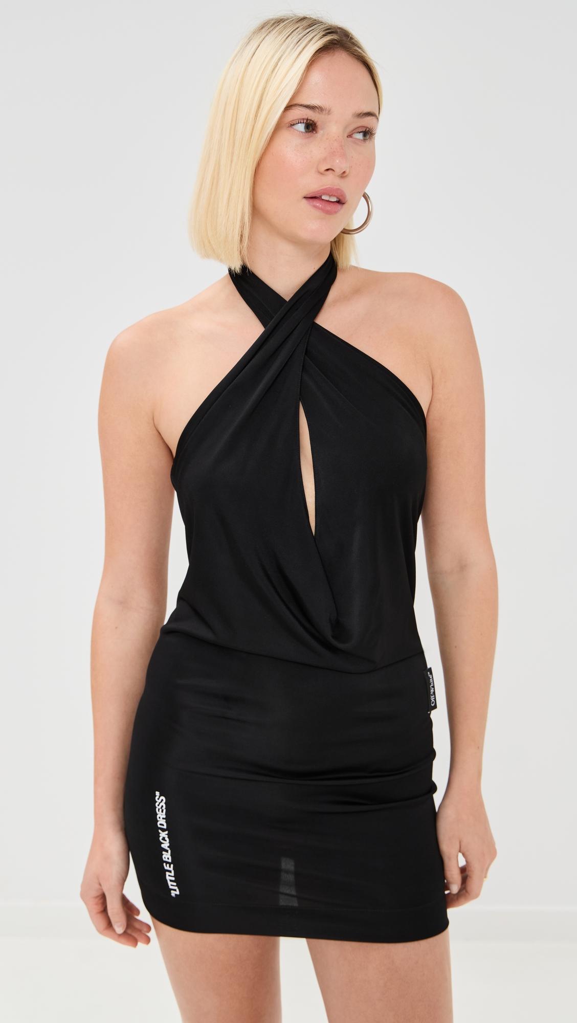 Fluid Jer Little Black Dress by OFF-WHITE