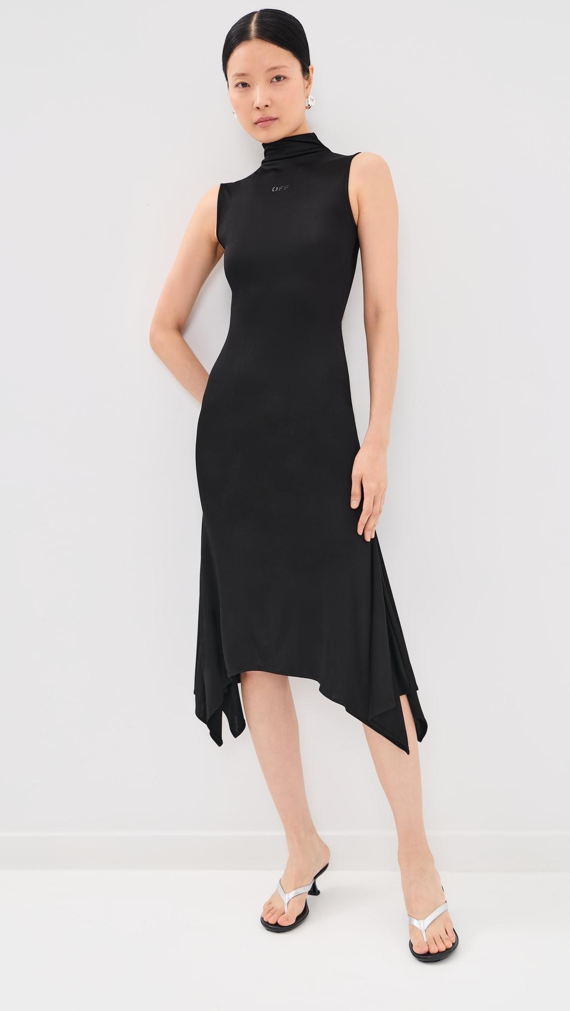 Fluid Jersey Midi Dress by OFF-WHITE