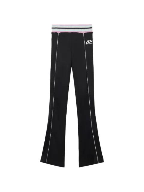 Fluid Track Ow stripe-detail trousers by OFF-WHITE Fluid Track Ow stripe-detail trousers by OFF-WHITE