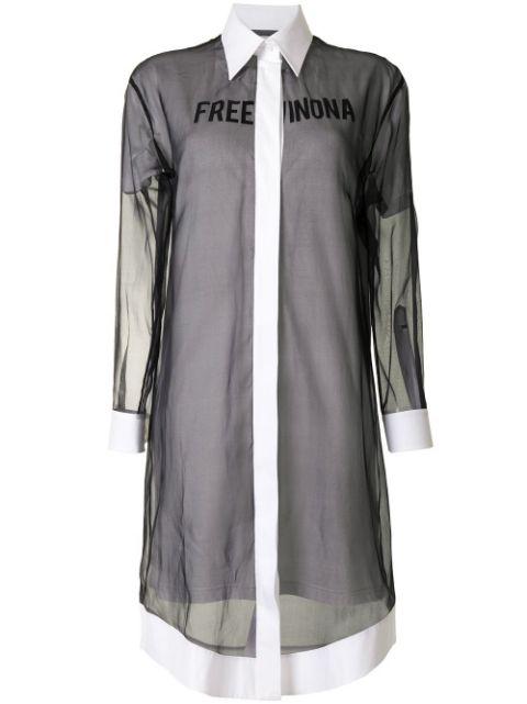 Free Winona-print shirt dress by OFF-WHITE