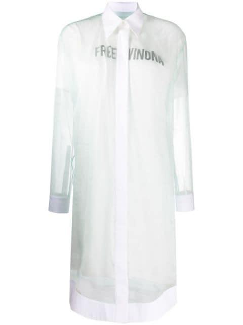 Free Winona-print shirt dress by OFF-WHITE