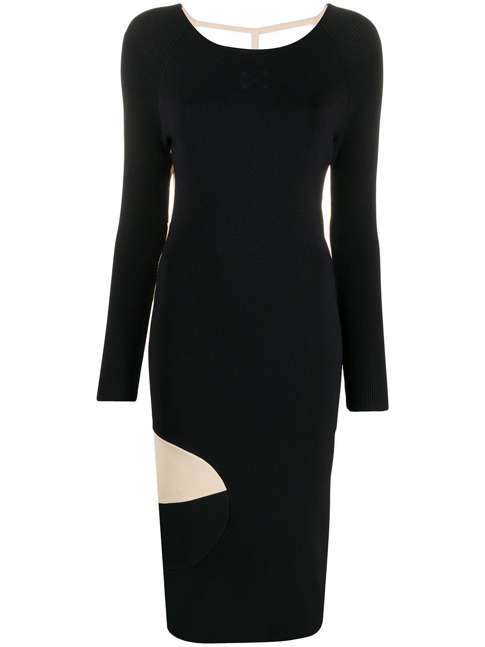 Front n' Back ribbed-knit dress by OFF-WHITE