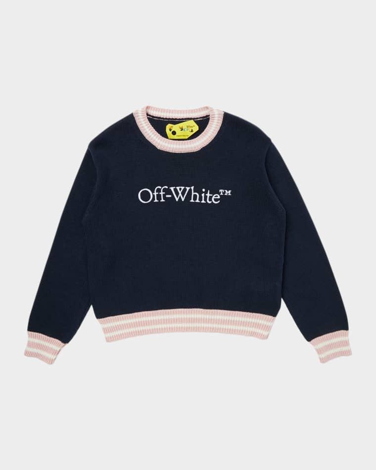 Girl's Big Bookish Knit Sweater, Size 4-12 by OFF-WHITE