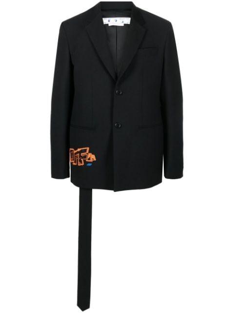 Graf Coupe' Strap Rel single-breasted blazer by OFF-WHITE