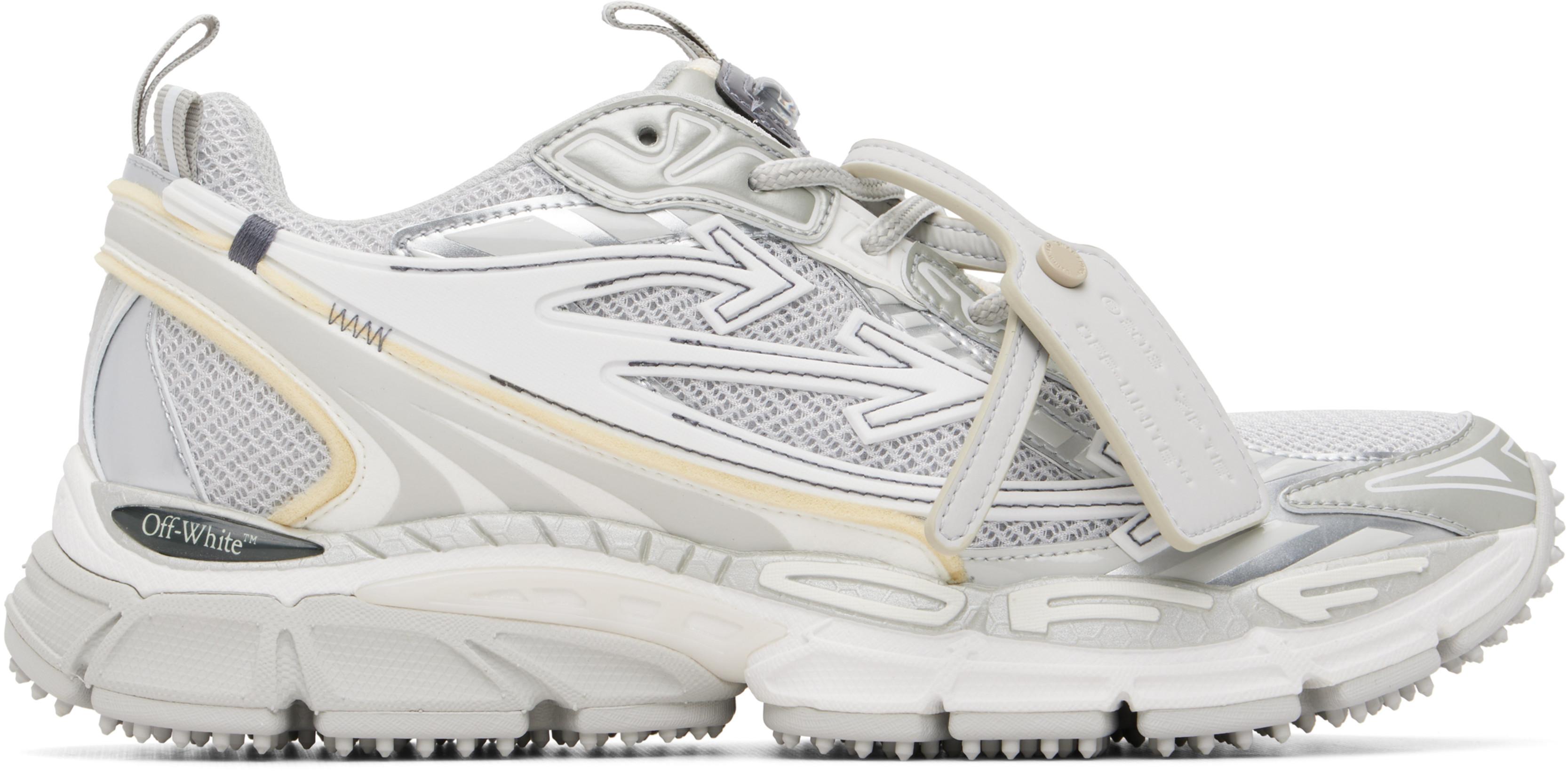 Gray 'Be Right Back' Sneakers by OFF-WHITE