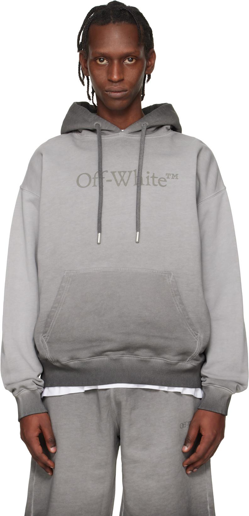Gray Laundry Skate Hoodie by OFF-WHITE