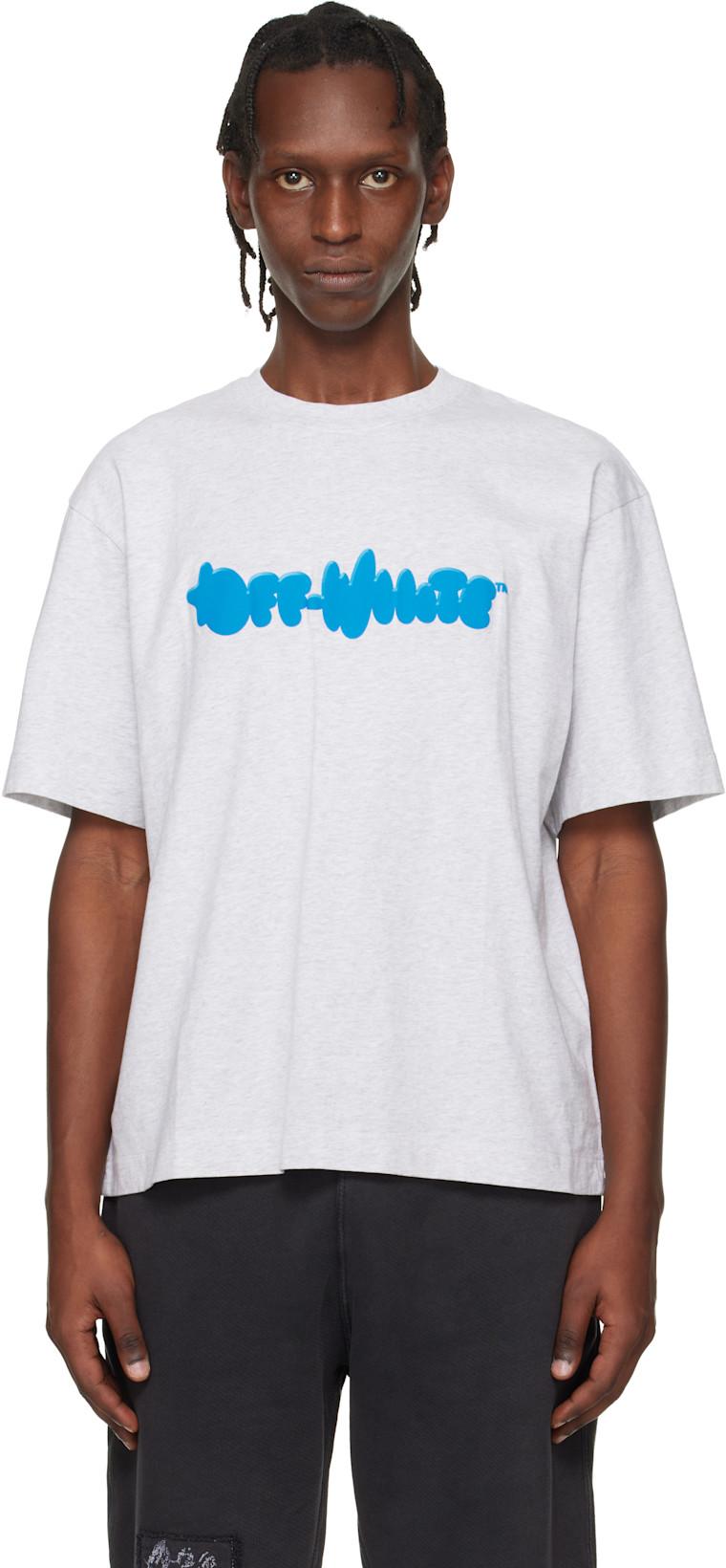 Gray Puffy Type Skate T-shirt by OFF-WHITE