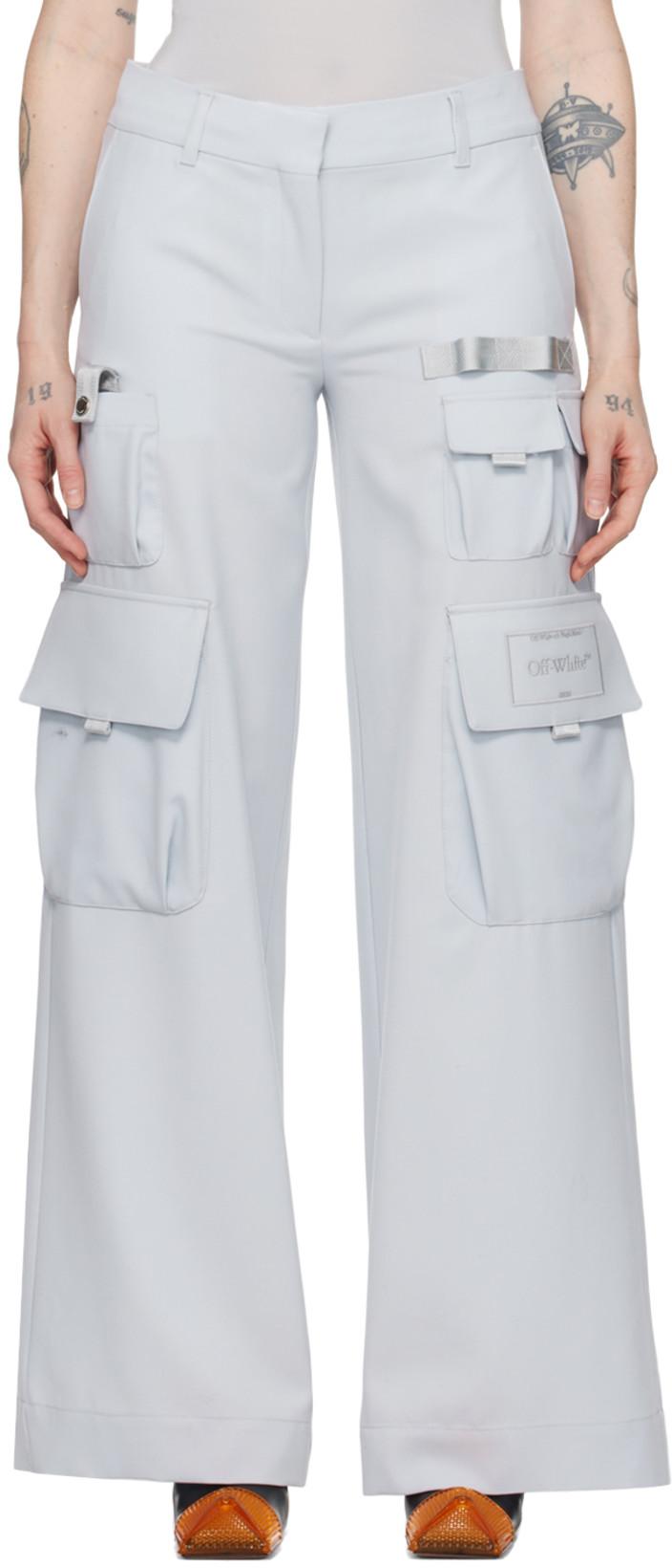 Gray Toybox Trousers by OFF-WHITE