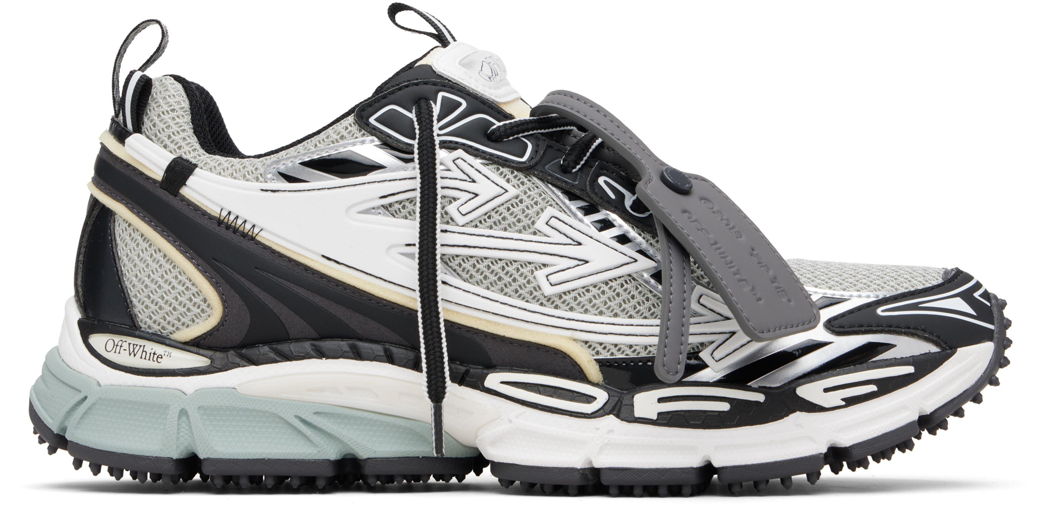 Gray & Black 'Be Right Back' Sneakers by OFF-WHITE