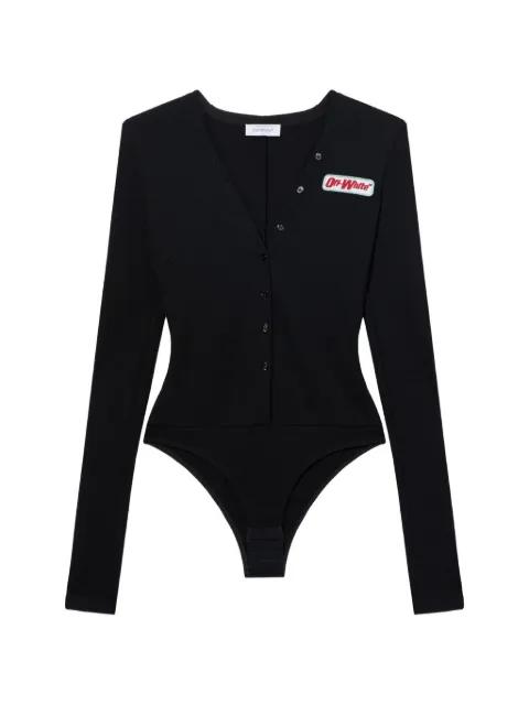 Heavy Jersey Button-Up bodysuit by OFF-WHITE
