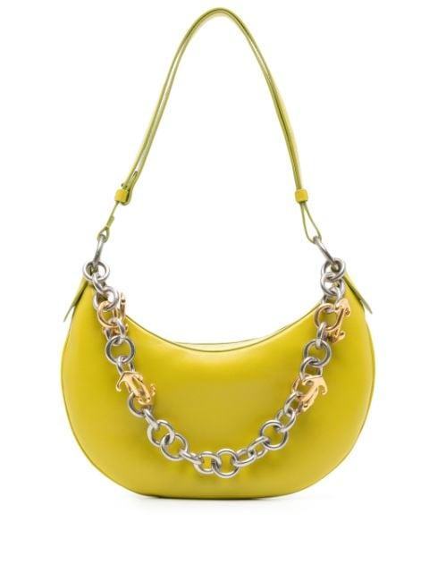 Hemisphere leather shoulder bag by OFF-WHITE