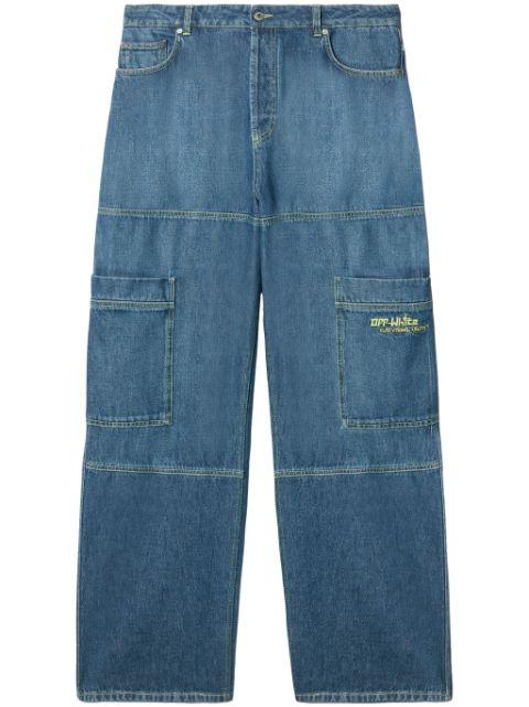 Irregular cargo jeans by OFF-WHITE