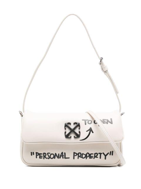 Jitney 0.7 Quote clutch bag by OFF-WHITE