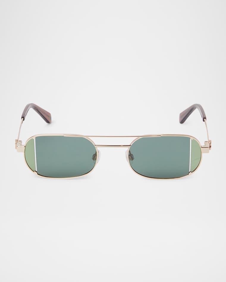 Lynn Oval Metal Sunglasses by OFF-WHITE