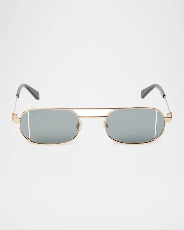 Lynn Oval Metal Sunglasses by OFF-WHITE