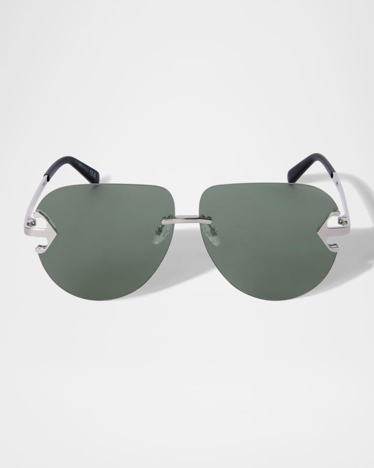 Men's Alexandria Metal Round Sunglasses by OFF-WHITE
