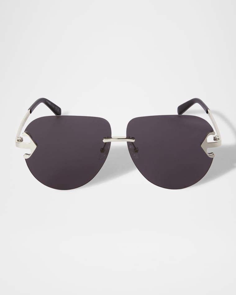 Men's Alexandria Metal Round Sunglasses by OFF-WHITE
