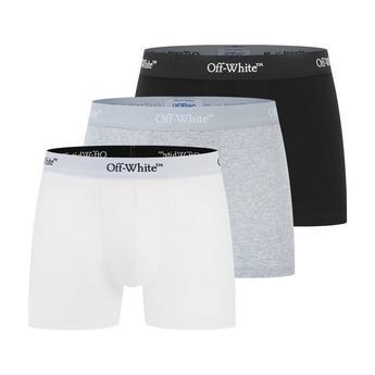 Men's Cotton Mid-Rise Boxer Briefs 3 Pack by OFF-WHITE