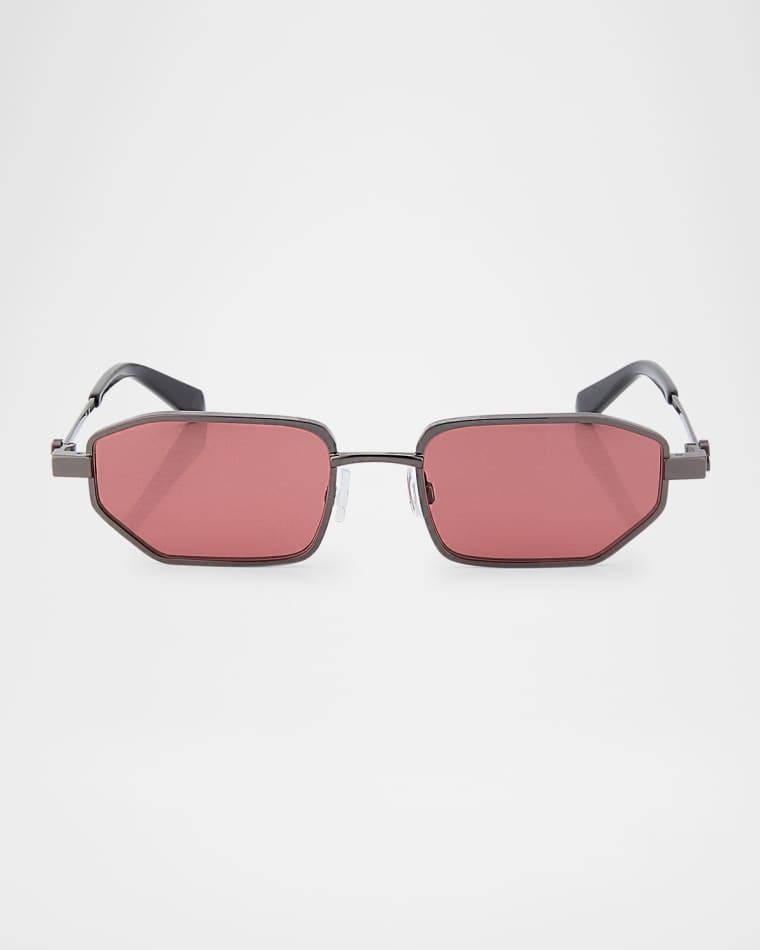 Men's Loa Metal Rectangle Sunglasses by OFF-WHITE
