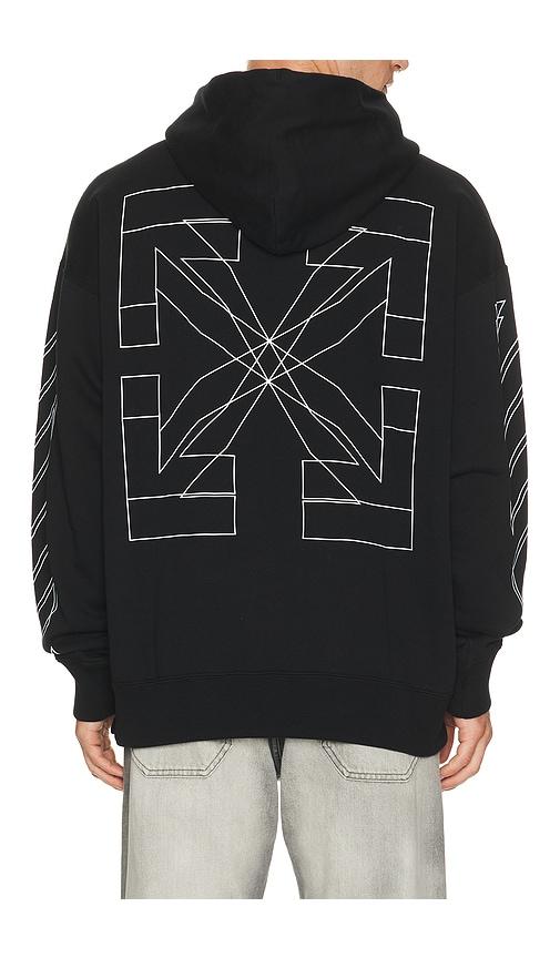 OFF-WHITE Double Arrow Skate Hoodie in Black by OFF-WHITE