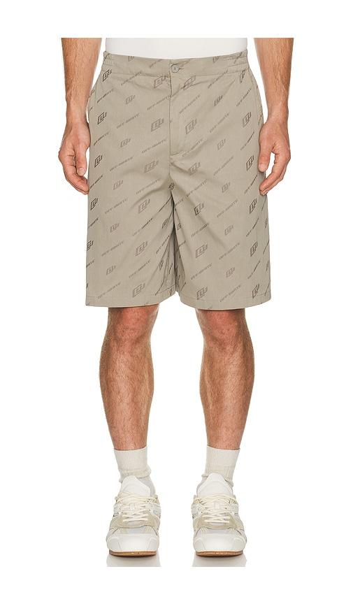 OFF-WHITE Jacquard Bowl Shorts in Neutral by OFF-WHITE