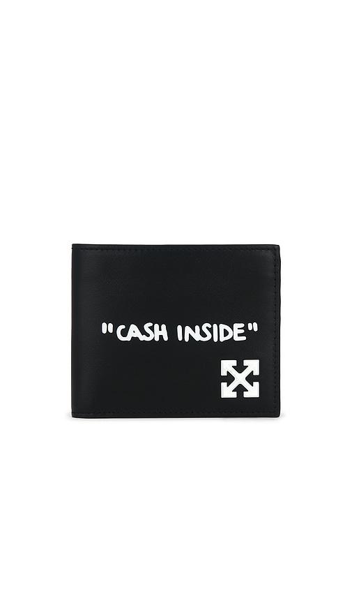 OFF-WHITE Jitney Quote Bifold Wallet in Black by OFF-WHITE