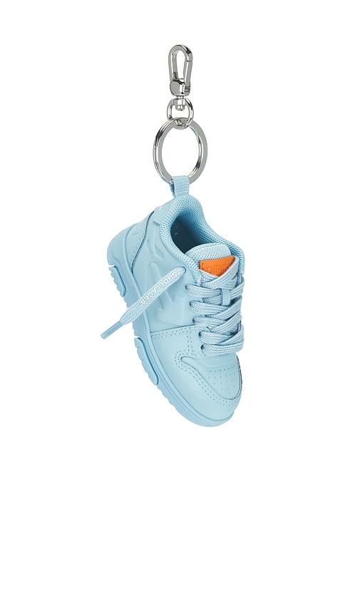 OFF-WHITE Ooo Keyring in Baby Blue by OFF-WHITE