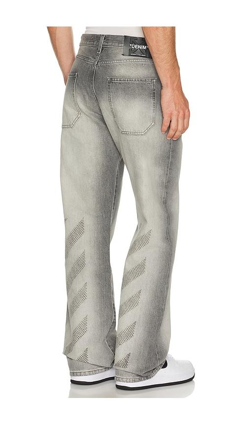 OFF-WHITE Slim Relax Jeans in Grey by OFF-WHITE