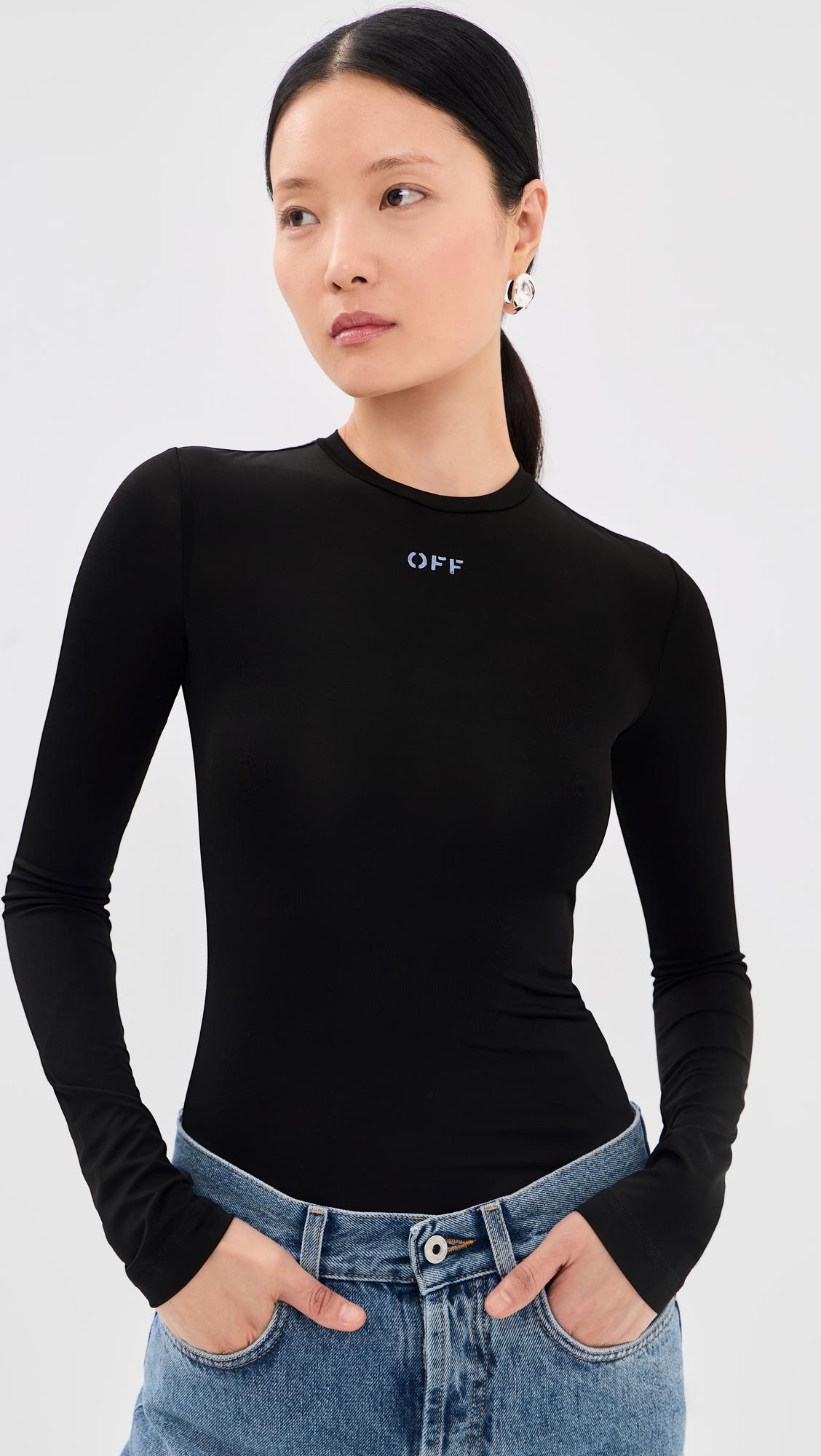 Off Stamp Second Skin Long Sleeve Crew Tee by OFF-WHITE