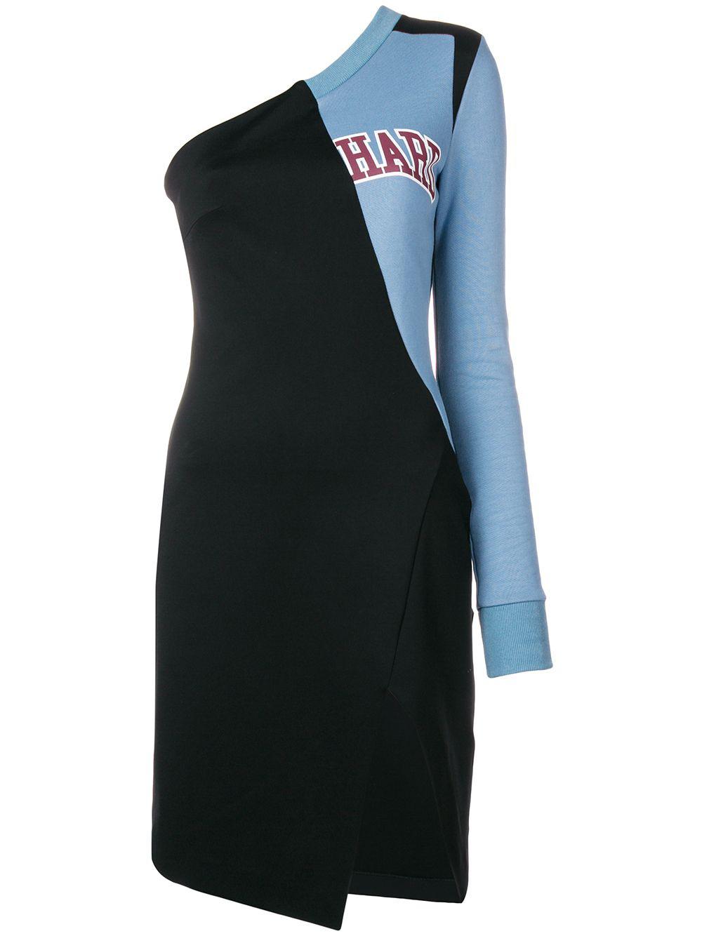 One Shoulder College dress by OFF-WHITE