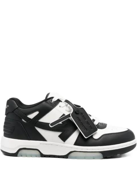 Out Of Office arrow-detail leather low-top sneakers by OFF-WHITE