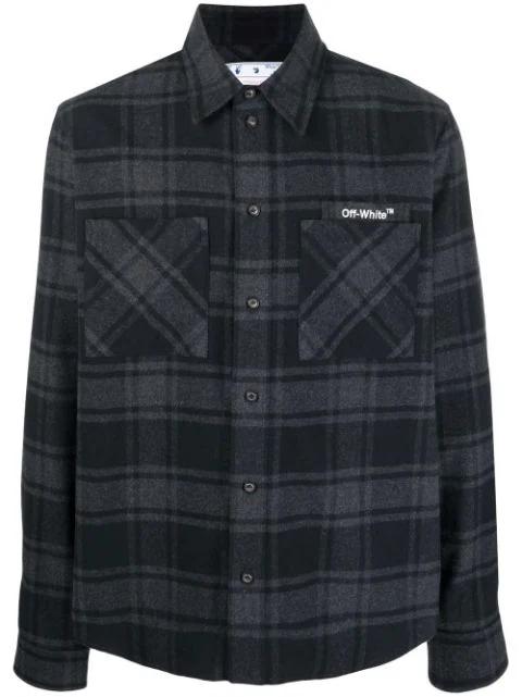 Outline-Arrows flannel shirt by OFF-WHITE
