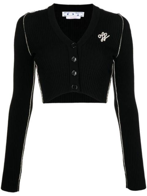Outline cropped cardigan by OFF-WHITE