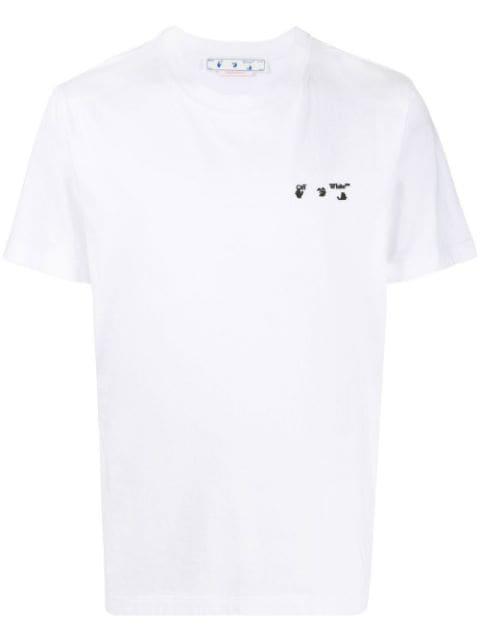Ow logo-print slim-cut T-shirt by OFF-WHITE