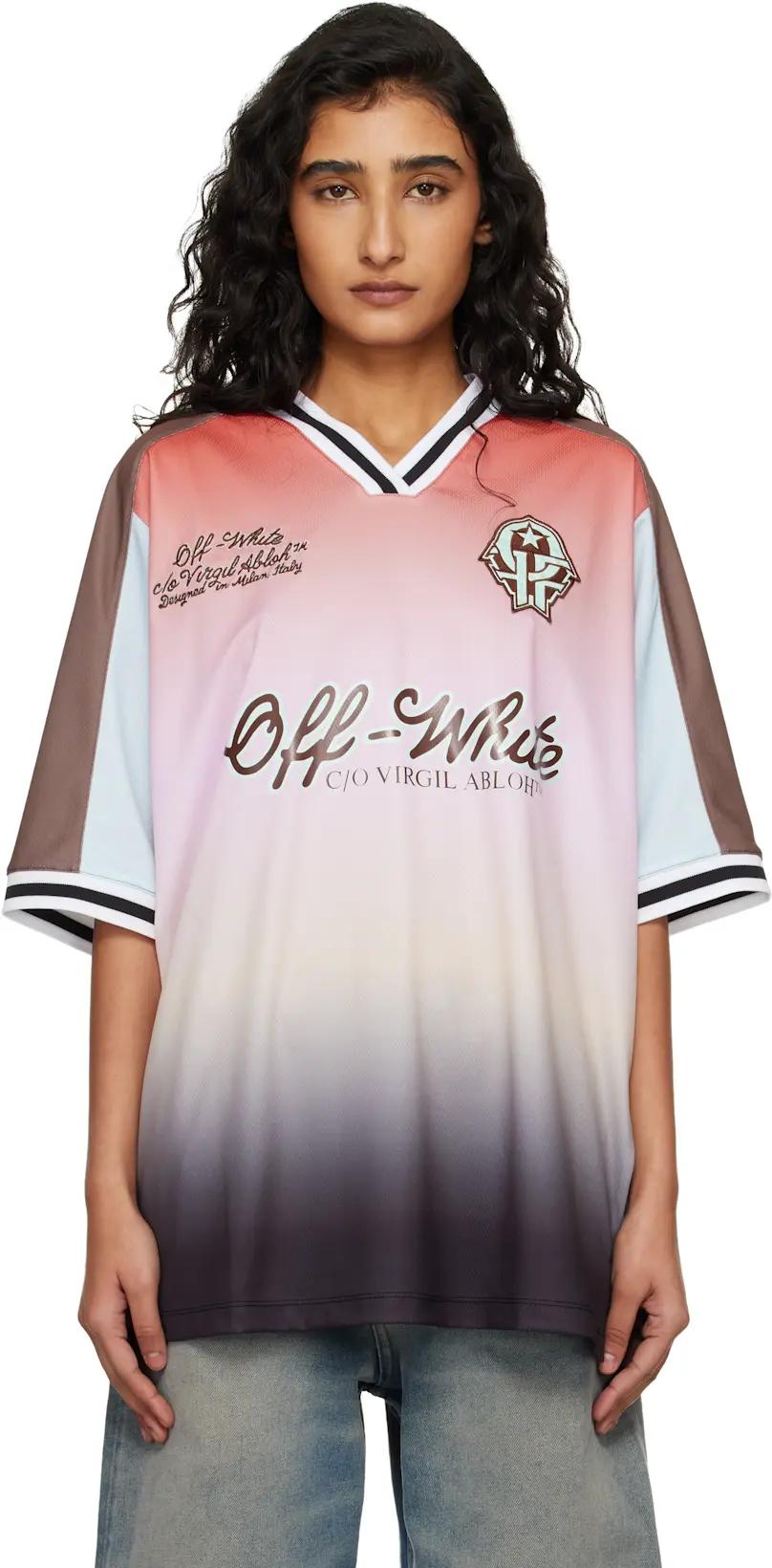 Pink Soccer Jersey by OFF-WHITE