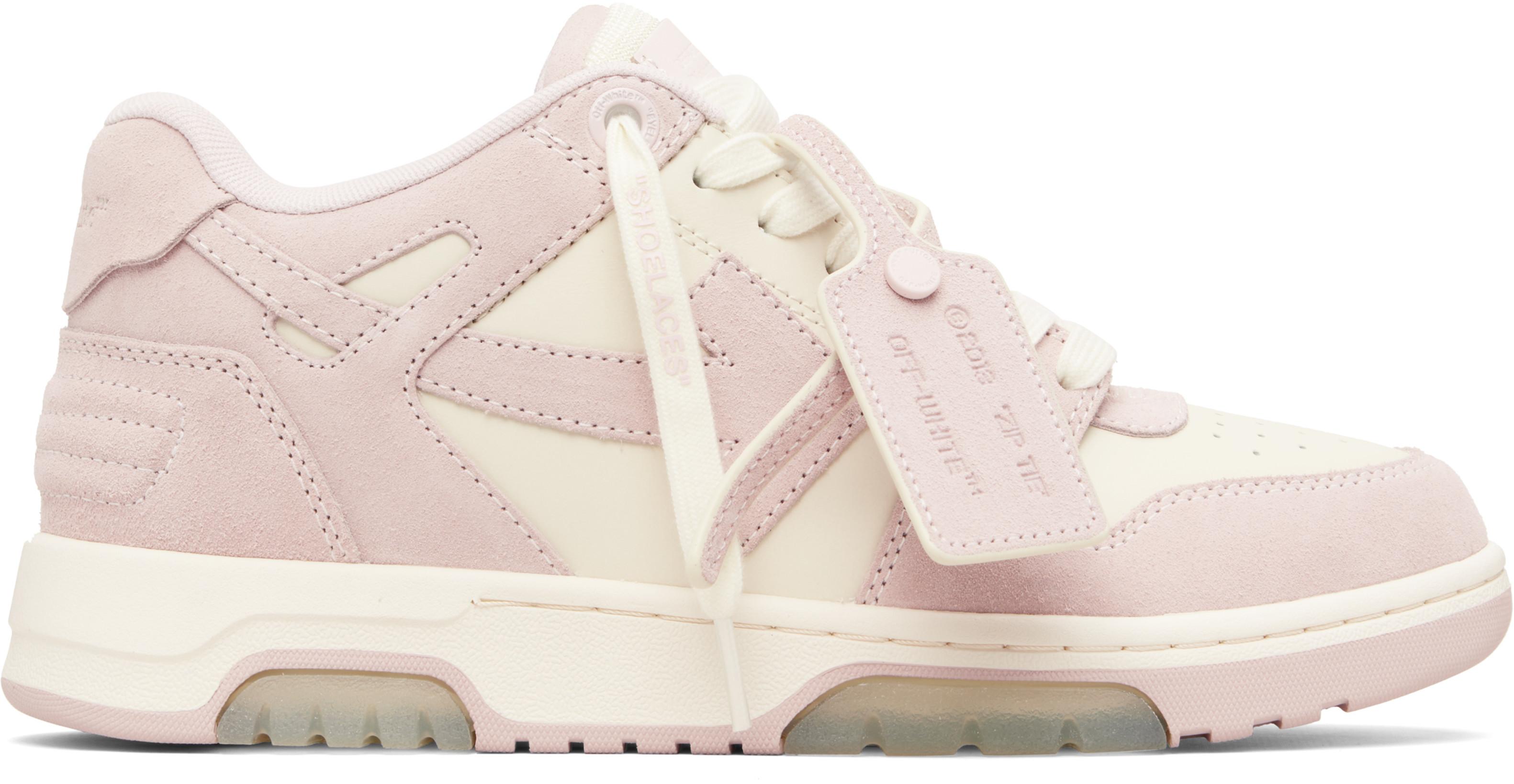 Pink & Off-White 'Out Of Office' Sneakers by OFF-WHITE