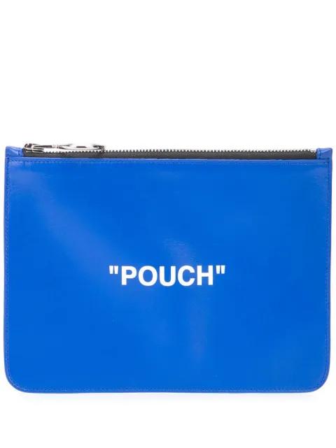 Pouch zip top clutch by OFF-WHITE