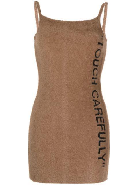 Quote pencil mini dress by OFF-WHITE