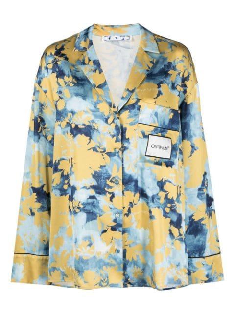 RMD flower-print V-neck shirt by OFF-WHITE