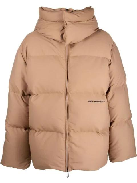 Race canvas down padded jacket by OFF-WHITE