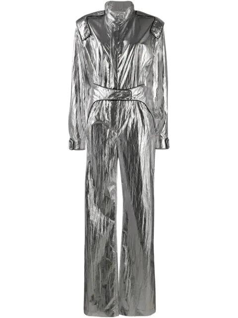 Racing metallic effect jumpsuit by OFF-WHITE